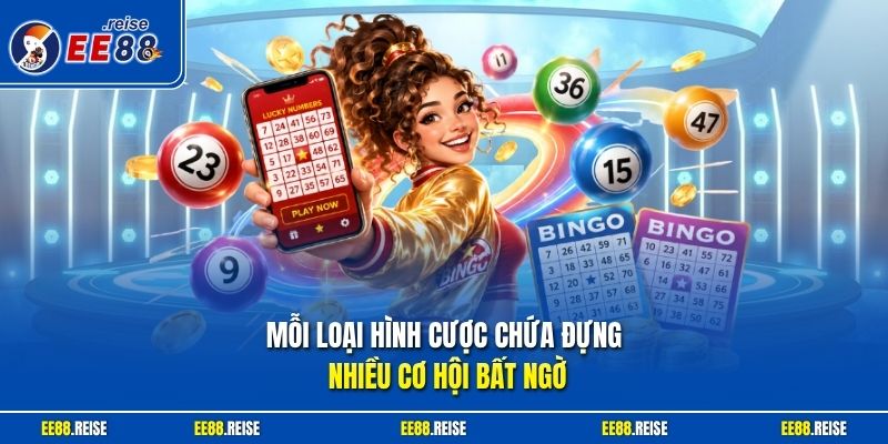 Mỗi loại hình cược chứa đựng nhiều cơ hội bất ngờ